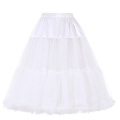 Belle Poque Damen Luxus Weiß Crinoline Petticoat Underskirt für Retro Vintage Kleid BP000178-2